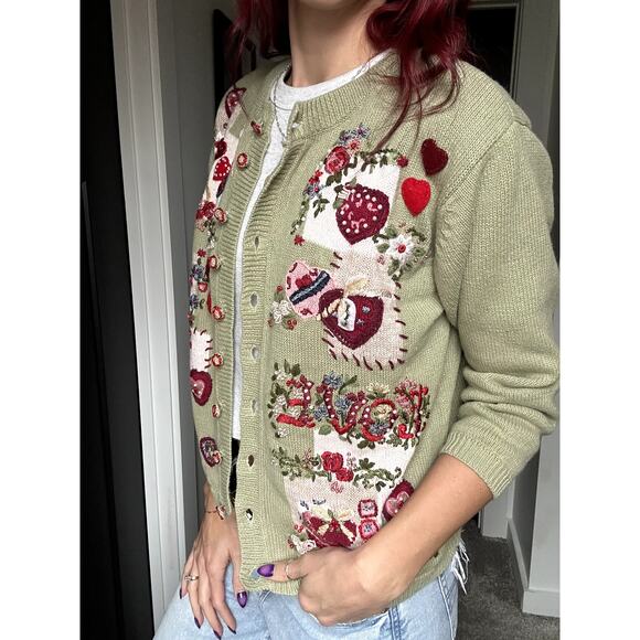 Heirloom Collectible Valentine Cardigan - Picture 2 of 4